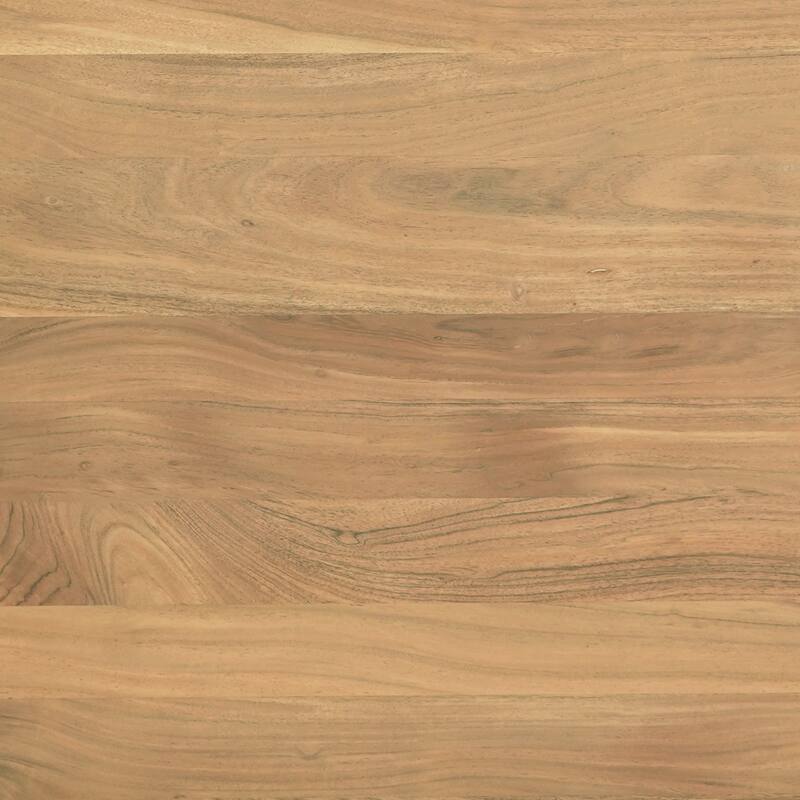 Sevita Round Mango Wood and Marble Modern Coffee Table, 36"W x 36"D x 18"H - 36"W x 36"D x 18"H