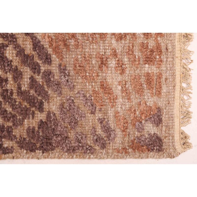 ECARPETGALLERY Hand-knotted Tangier Brown Wool Rug - 8'2 x 10'3