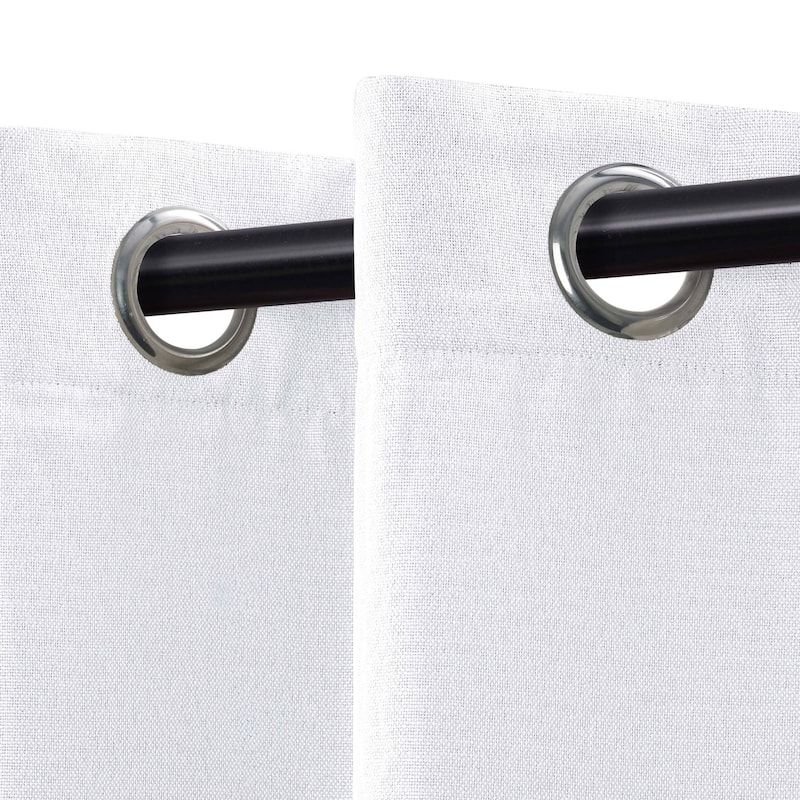 Superior Linen Washable Room Darkening Curtains, Set of 2 Panels