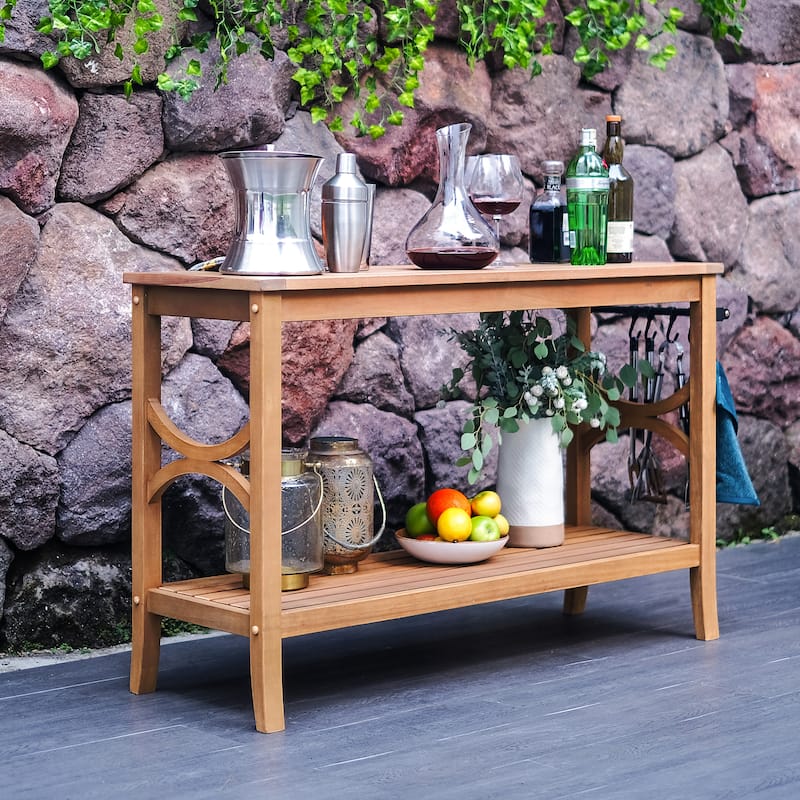Cambridge Casual Lowell Teak Outdoor Console Table