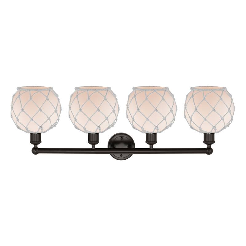 Innovations Lighting Endless Possibilities Edison - Farmhouse Rope - 4 Light 35" Bath Vanity Light