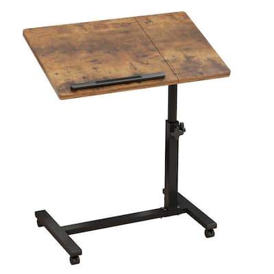 Wheels Height Adjustable Tray Table - 23.6"D x 15.9"W x 35"H