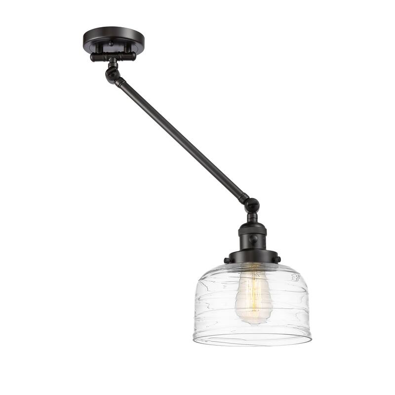 Innovations Lighting Bell - 1 Light 8" Swing Arm - 8" Shade - Plug In or Hardwired