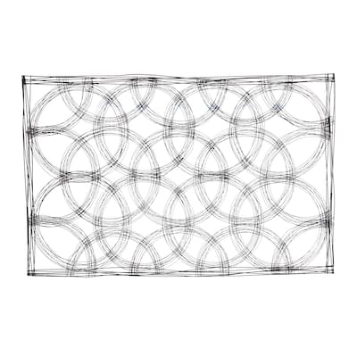 Metal Geometric Quatrefoil Wall Decor - Black - Roche River Decor