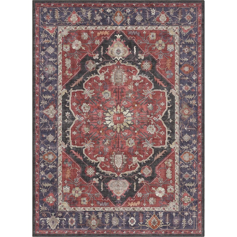 Well Woven Apollo Serapi Jaipur Vintage Medallion Flat-Weave Area Rug