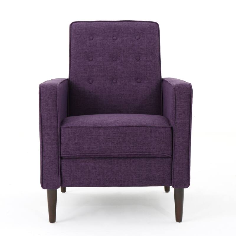 Mid-Century Modern Recliner, UpholAstered Recliner With Beech Wood Legs