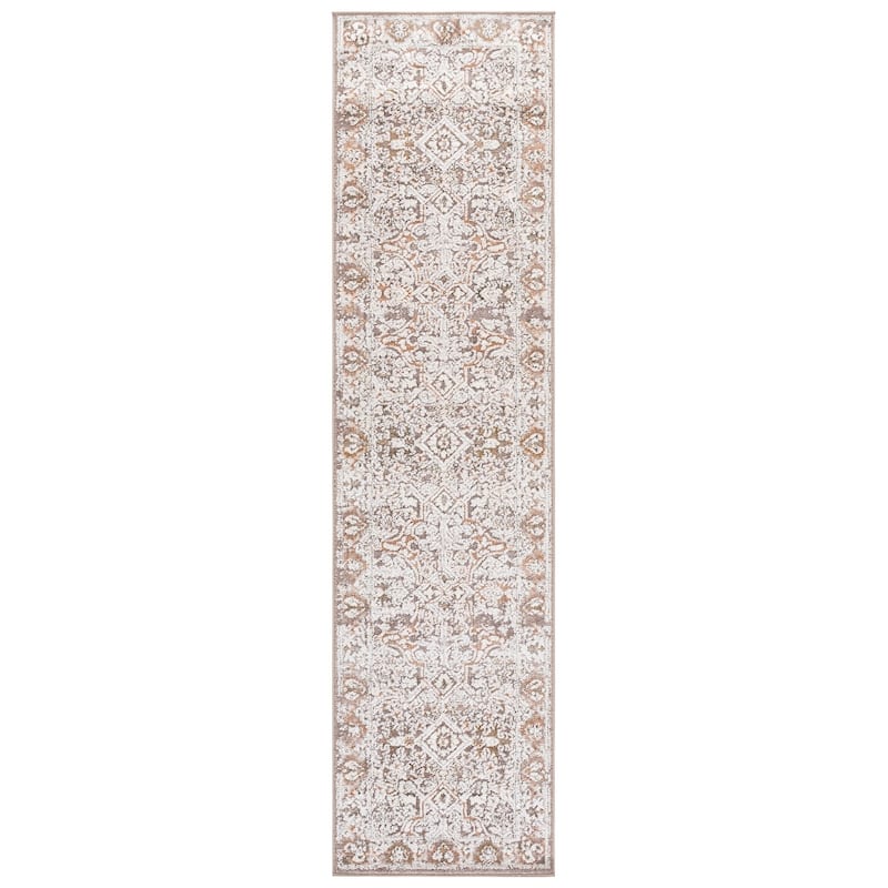 SAFAVIEH Leonette Saaskia Vintage Distressed Rug - 2' x 8' Runner - Brown/Ivory