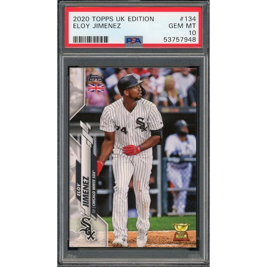 Eloy Jimenez 2020 Topps UK Edition Baseball Card #134 Graded PSA 10 - 8'6" x 11'6"