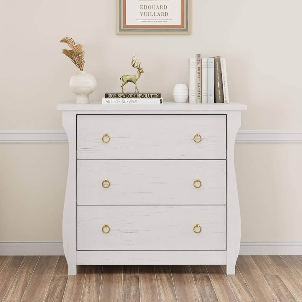 Natural 3-Drawer Dresser for Living Room, Bedroom, Entryway