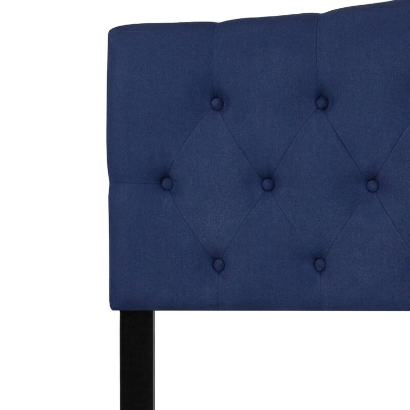 Arched Button Tufted Upholstered Headboard