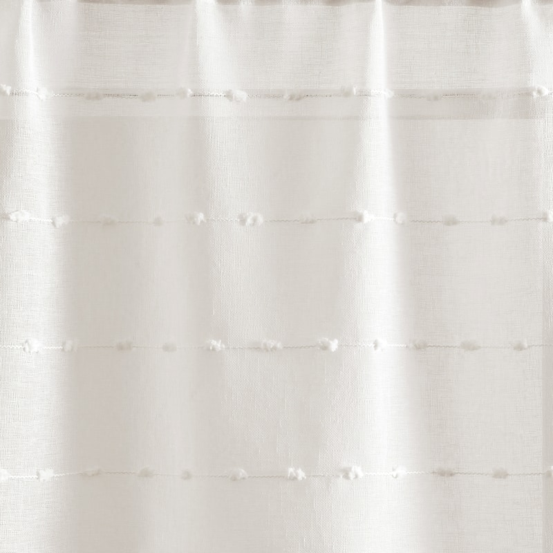 Lush Decor Farmhouse Textured Sheer Valance Single..
