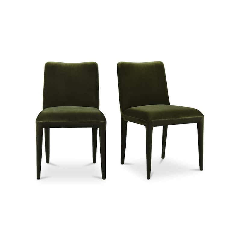 Aurelle Home Modern Upholstered Parson Dining Chair, Set of 2 - 20.5" W x 33" H x 23.5" D