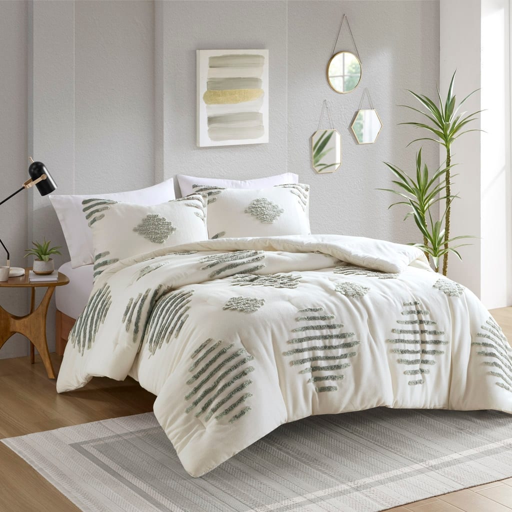 GDF Studio - Tahli Cotton Blend Chenille Comforter Set
