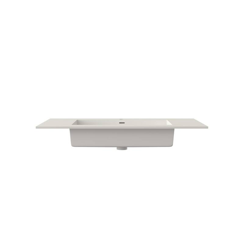 MEDUNJESS 39" Bathroom Sink Solid Surface Bathroom Vessel Sink - 40'' - 40''
