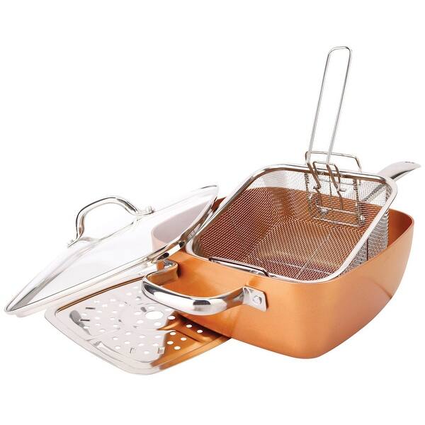 4 Piece Non Stick Oven Safe Casserole Pan Set Induction Copper With Recipes 9 In X 3 In Overstock 17026133 These chemicals are normally added to nonstick cookware, but begin to disintegrate at high heats. usd