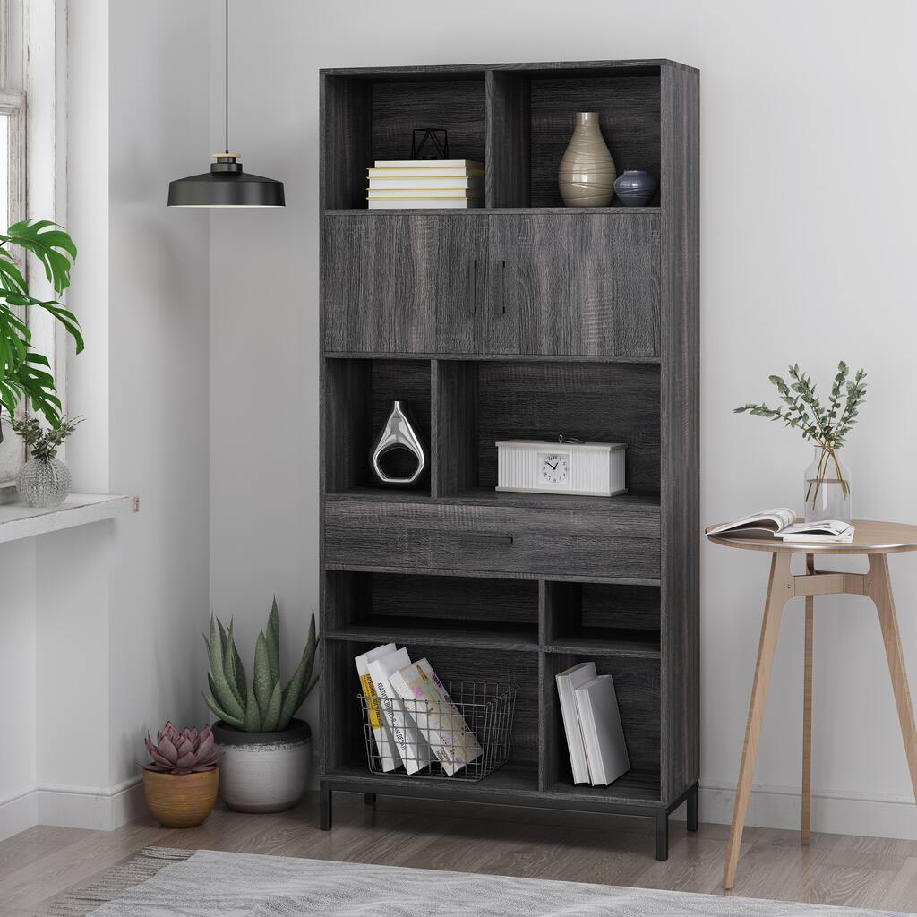 Fuller Contemporary Faux Wood Cube Unit Bookcase by Christopher Knight Home
