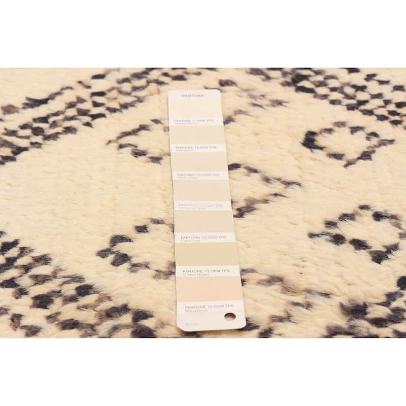 ECARPETGALLERY Hand-knotted Pak Finest Marrakesh Cream Wool Rug - 7'11 x 10'2