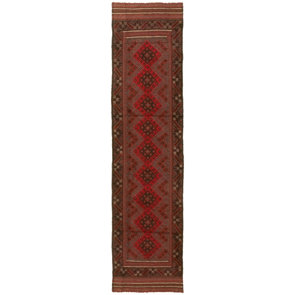 Bedroom Hand-Knotted Wool Rug 311600 Tajik Caucasian Bordered Red Rug 6'5 x 9'2 eCarpet Gallery Large Area Rug for Living Room