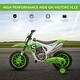 preview thumbnail 9 of 7, Motorcycle Dirt Bike Electric Battery-Powered Ride-On Toy Off-road Street Bike with Charging Battery, Training Wheels Green