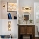 preview thumbnail 13 of 30, 2-Light Black/Gold Wall Sconces 16 Inch Modern Wall Sconce - N/A