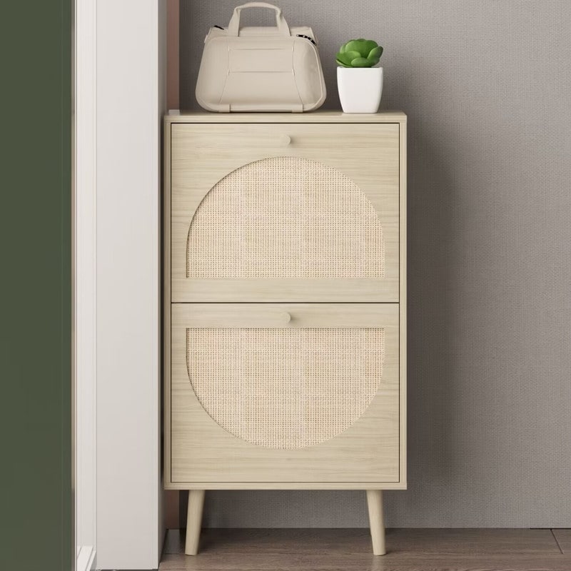 Furniture of america garner clearance rustic shoe storage cabinet