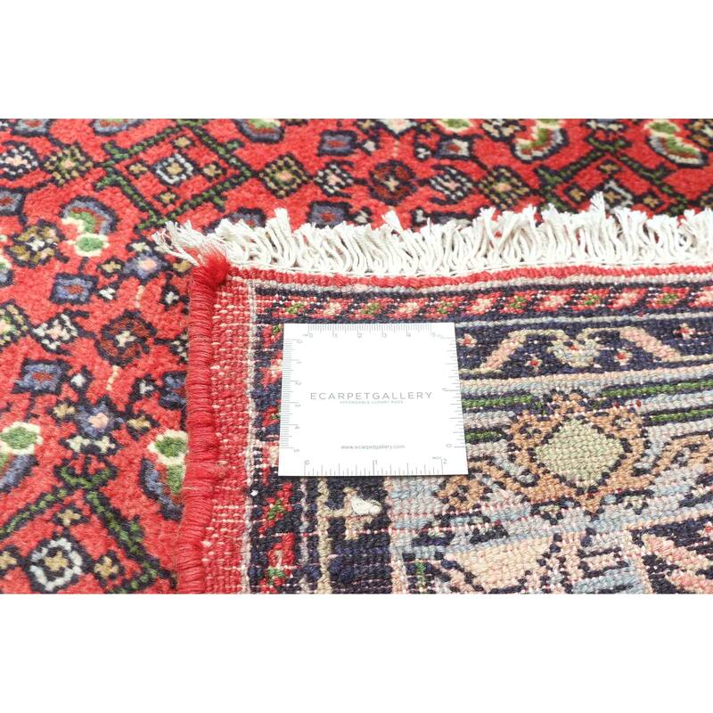 ECARPETGALLERY Hand-knotted Andelz Red Wool Rug - 3'5 x 4'11