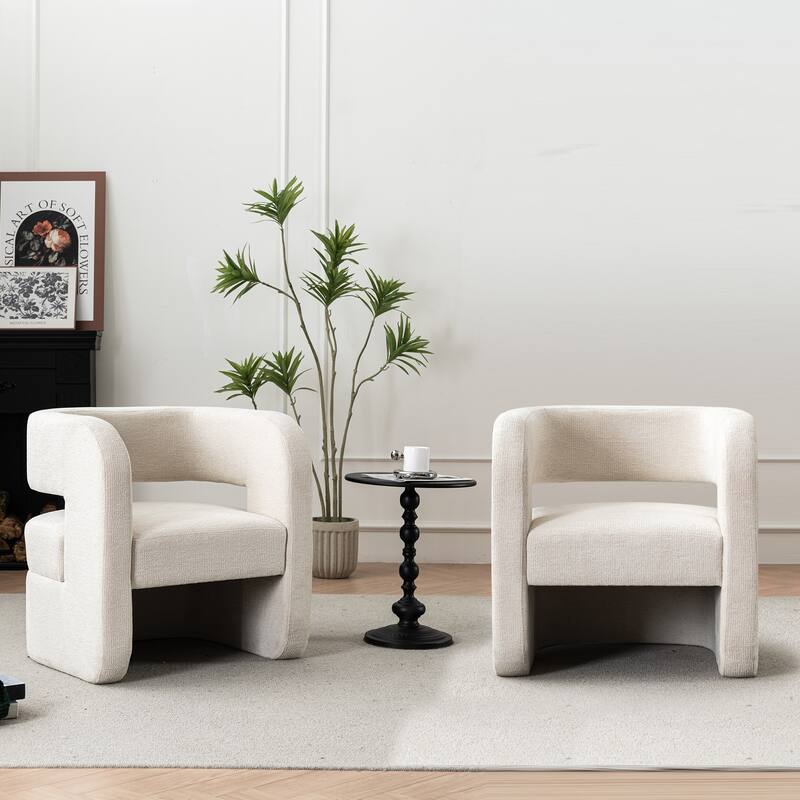 Full Assembled Upholstered Accent Chair For Living Room
