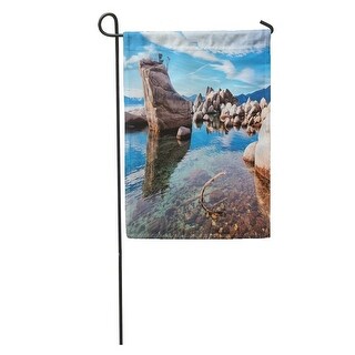 Shop Blue Beach Bonsai Rock In Lake Tahoe Vacation Sand Harbor Garden Flag Decorative Flag House Banner 28x40 Inch On Sale Overstock 31381297