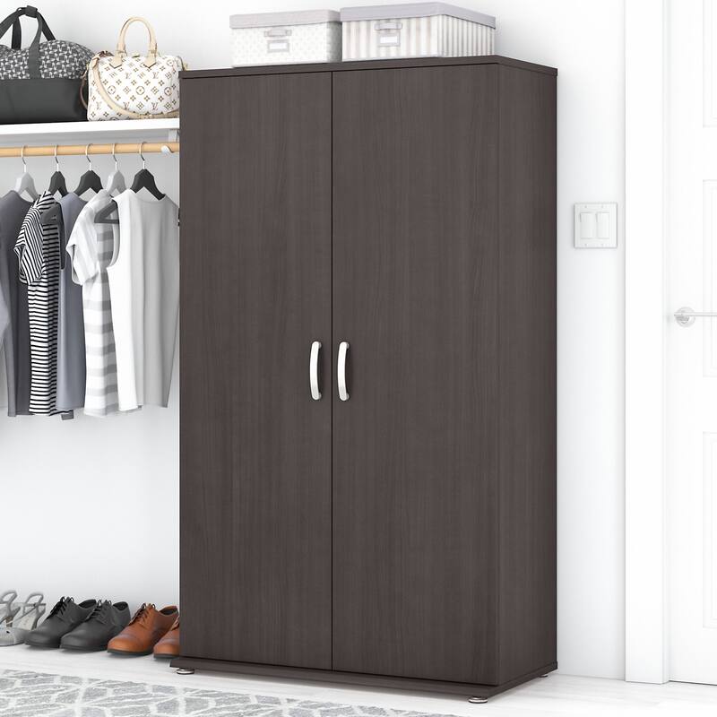 Universal Tall Clothing Storage Cabinet by Bush Business Furniture - Storm Gray