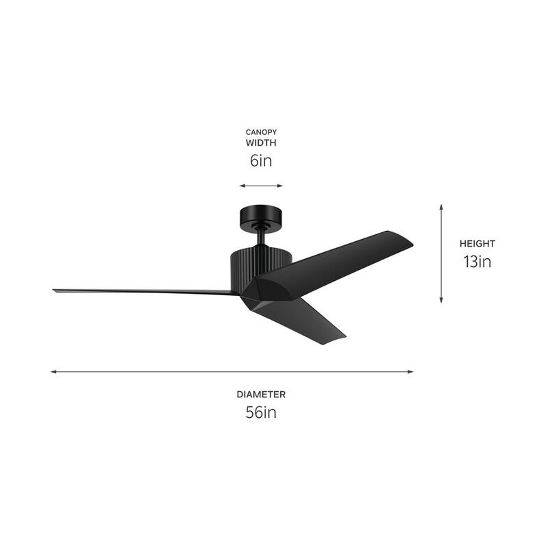Kichler Lighting Almere 56 inch Indoor Ceiling Fan with Wall Control