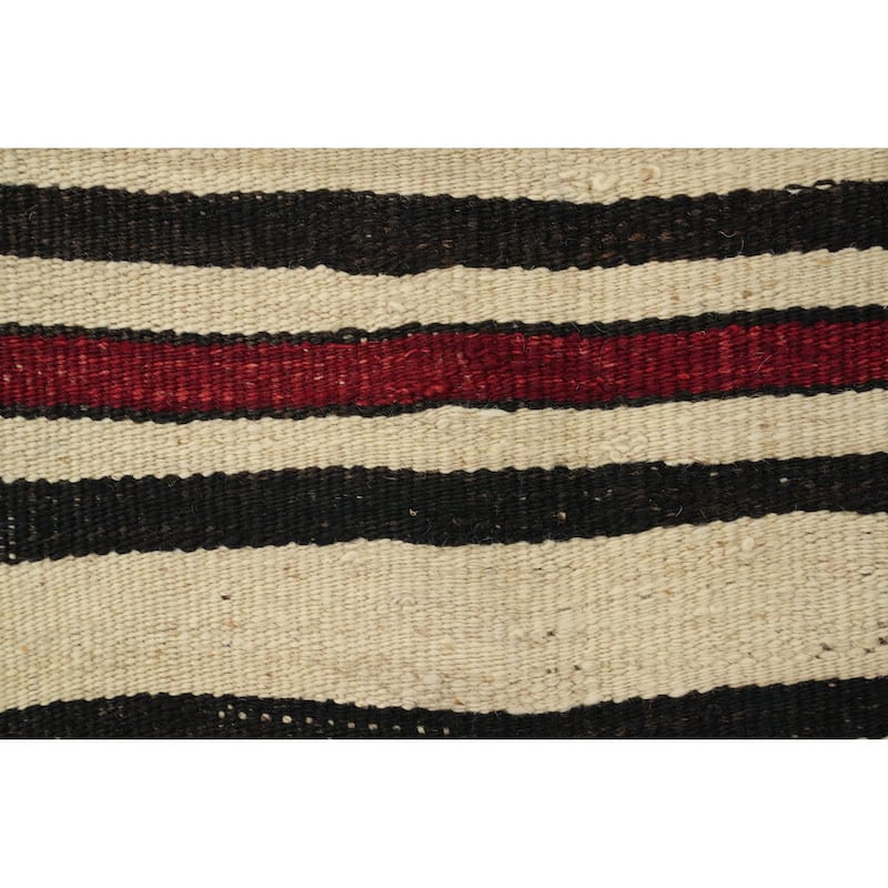 Hand Woven Oriental 100% Wool Carpet Southwestern Geometric Multi-Colored Kilim Area Rug - 8' 0'' X 4' 11''