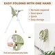 preview thumbnail 15 of 21, 3-in-1 Cute Folding High Chair, Perfect Modern Space Saving Highchair with Detachable Double Tray, 3-Point Harness