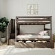 preview thumbnail 5 of 20, Max and Lily Twin over Twin Staircase Bunk Bed with Storage Drawers
