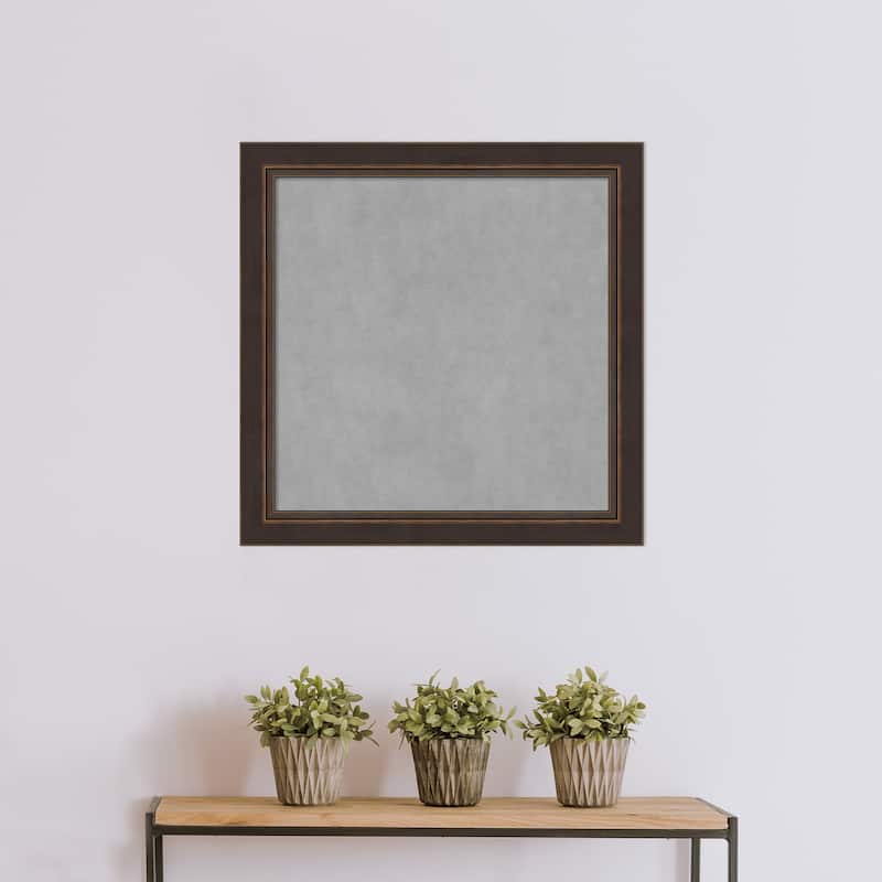 Amanti Art Lara Bronze Framed Magnetic Board - Board Size 24x24