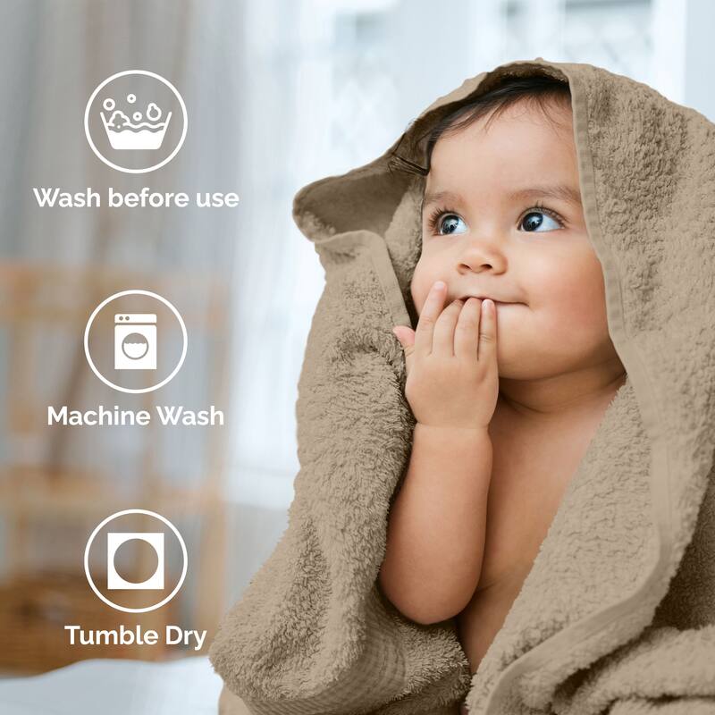 Superior Miami 100% Cotton 6-Piece Towel Set - Lightweight & Quick Drying