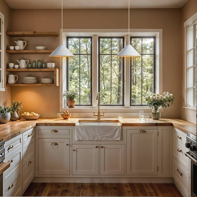 Giza Modern Pendant Light - Metal & Gold, White Cone Light Fixture For Mid-Century, Modern, Contemporary Room Decor - 17"