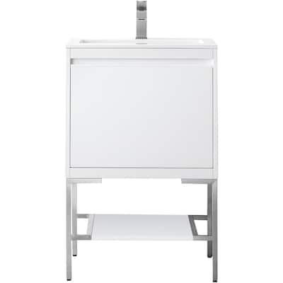 James Martin Vanities 805-V23.6-BN-GW Mantova 24" Single Basin Poplar