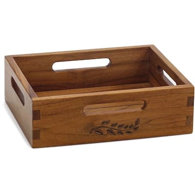 Spa-Artisan Teak Storage Bin
