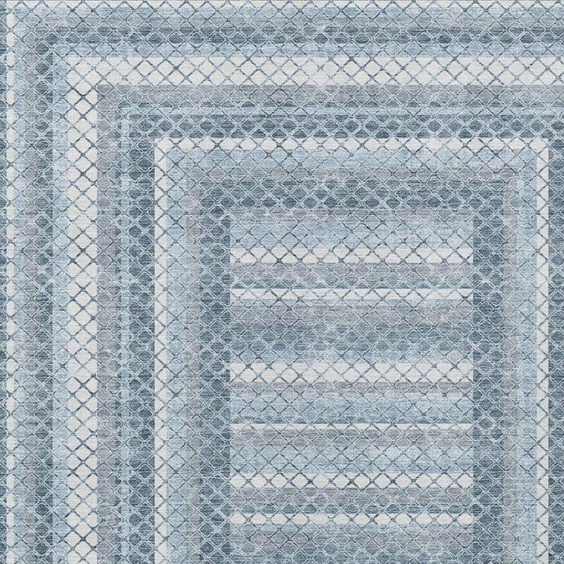 HomeRoots Geometric Transitional Rectangle Outdoor Rug