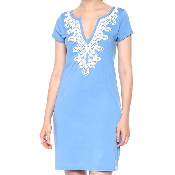 lilly pulitzer blue and white dress