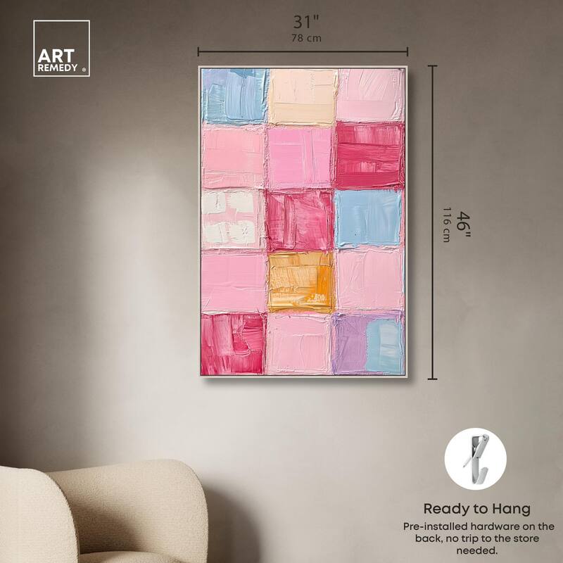 Color Squares II Canvas by Art Remedy