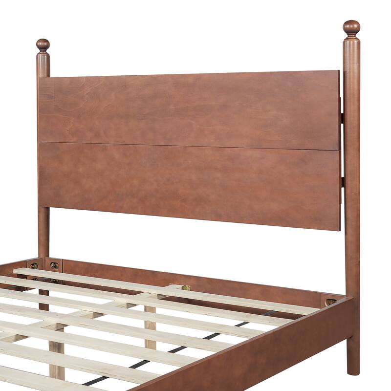 Christopher Knight Home Eldric Solid Poplar and Plywood Bed Frame with Headboard