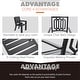 preview thumbnail 46 of 54, MAISON ARTS 9-Piece Patio Dining Set, 60 Inch Square Metal Table and 8 Metal Dining Chairs