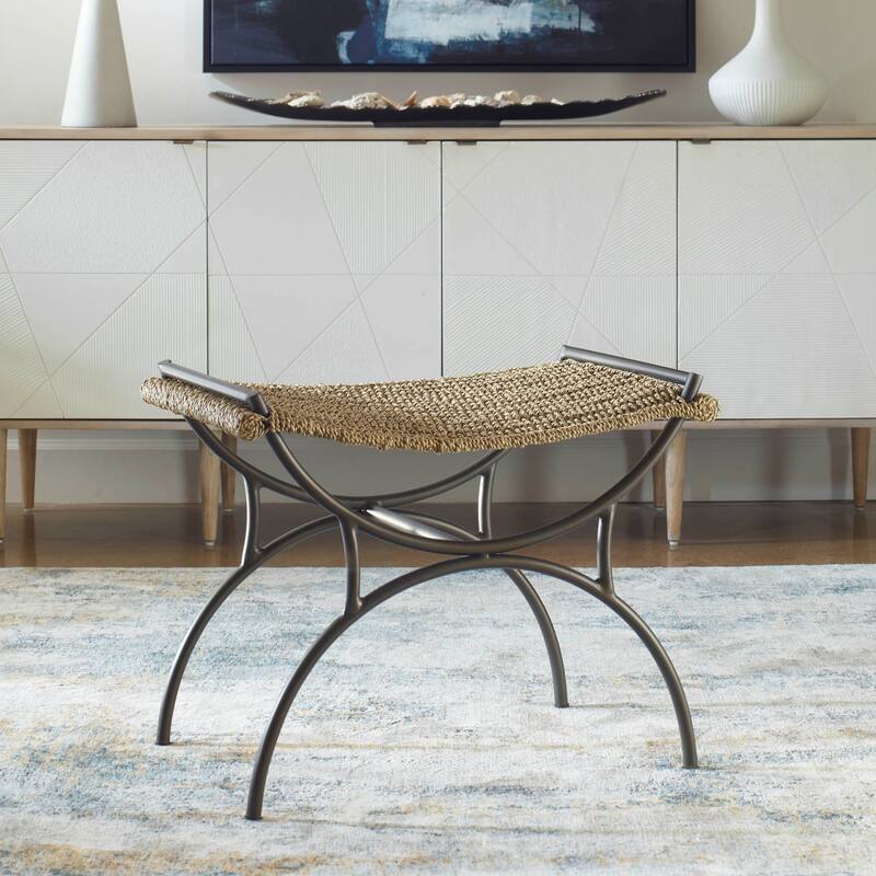 Small Rectangular Seagrass Bench - 26.25"