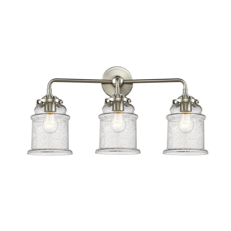 Innovations Lighting Canton 3 Light 24" Wide Bathroom Vanity Light - Brushed Satin Nickel / Seedy