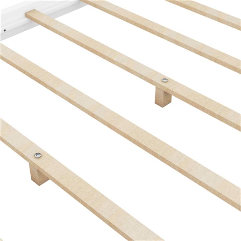 Queen Size Canopy Platform Bed with Support Legs
