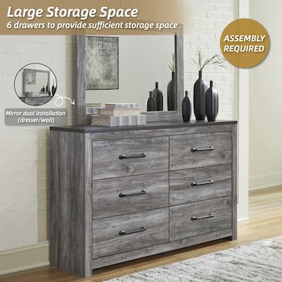 Signature Design by Ashley Bronyan Dark Gray Dresser and Mirror
