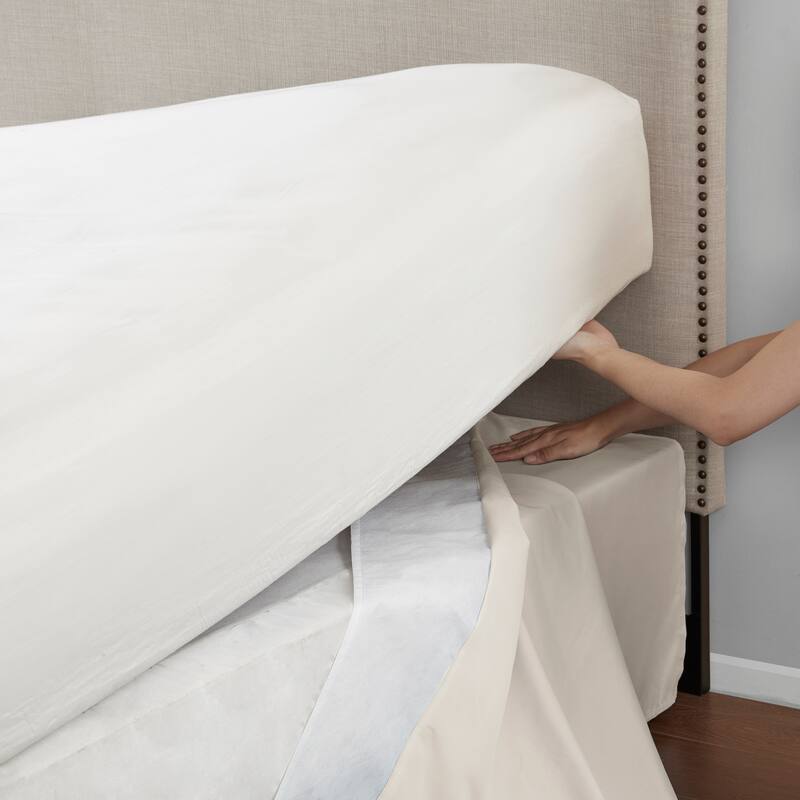 Madison Park Simple Fit Wrap Around Adjustable 26-inch Drop Bedskirt