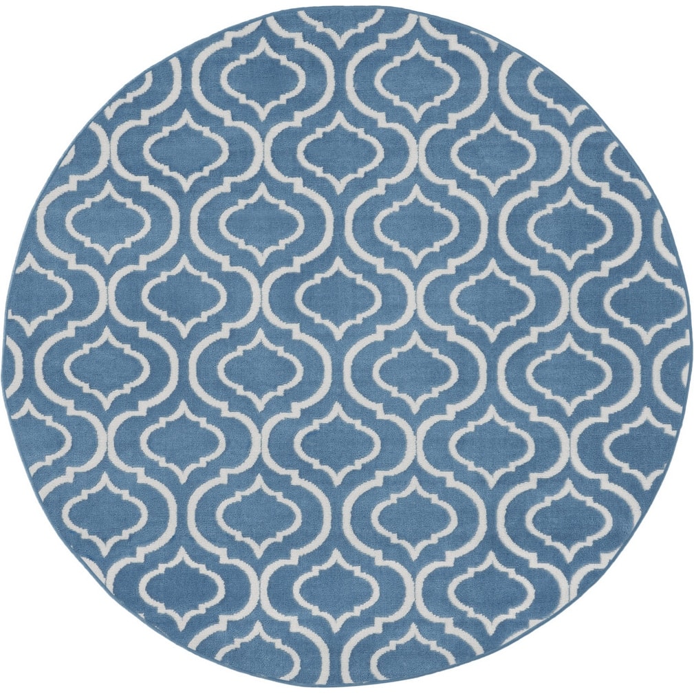 Redab Power Loomed Geometric Area Rug By HomeRoots - 5' Round