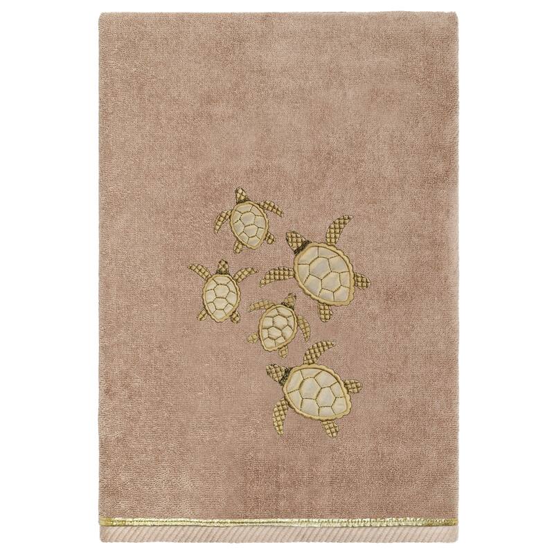 Authentic Hotel and Spa Turkish Cotton Tortuga 3PC Embellished Towel Set